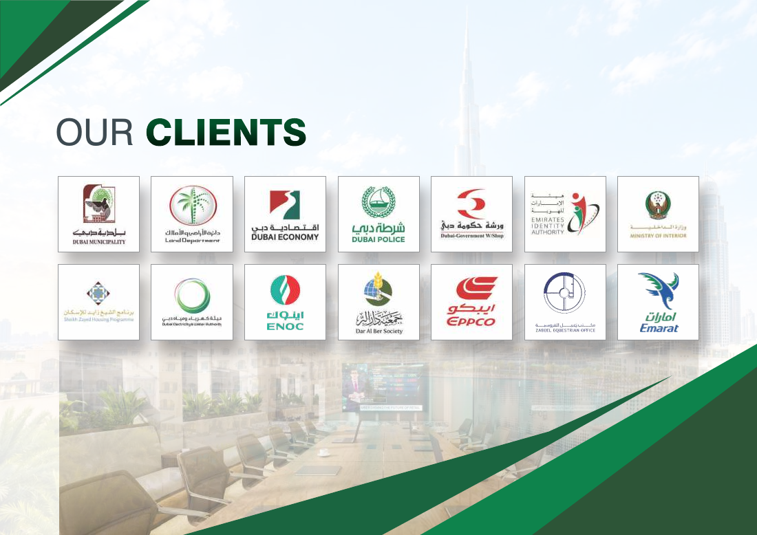 Original SAMCO client logos, company profile page 20