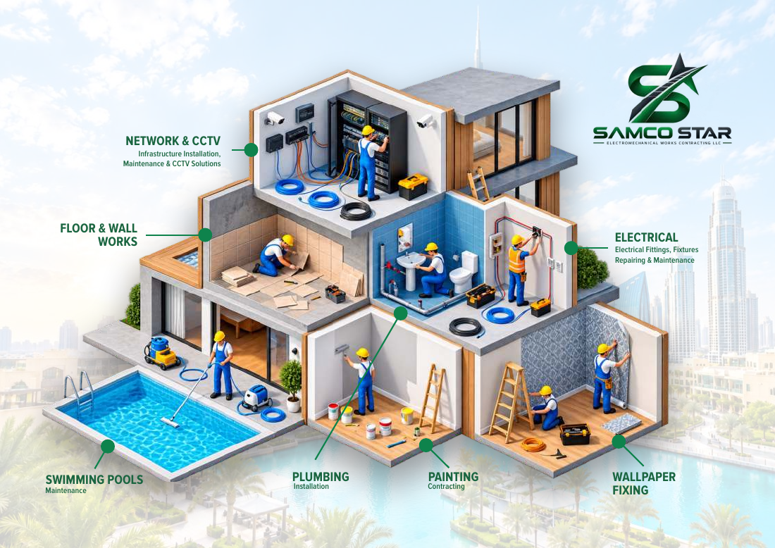 Original floor and wall works overview from the company profile
