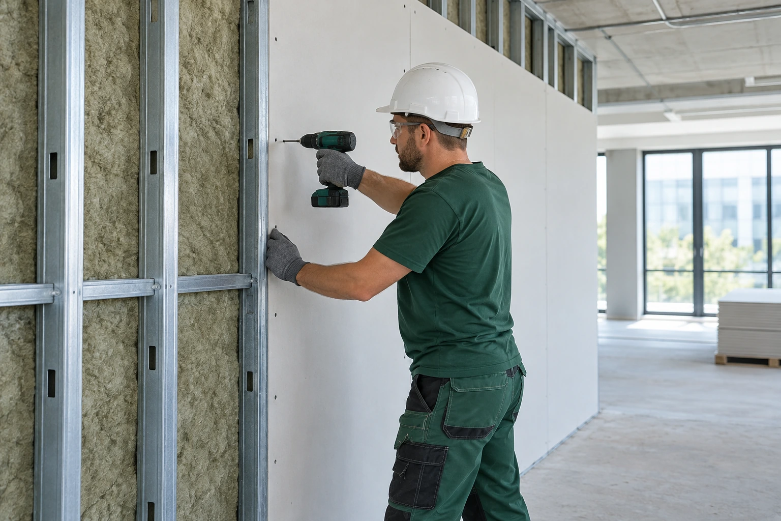 Gypsum Partition Work — illustrative service image